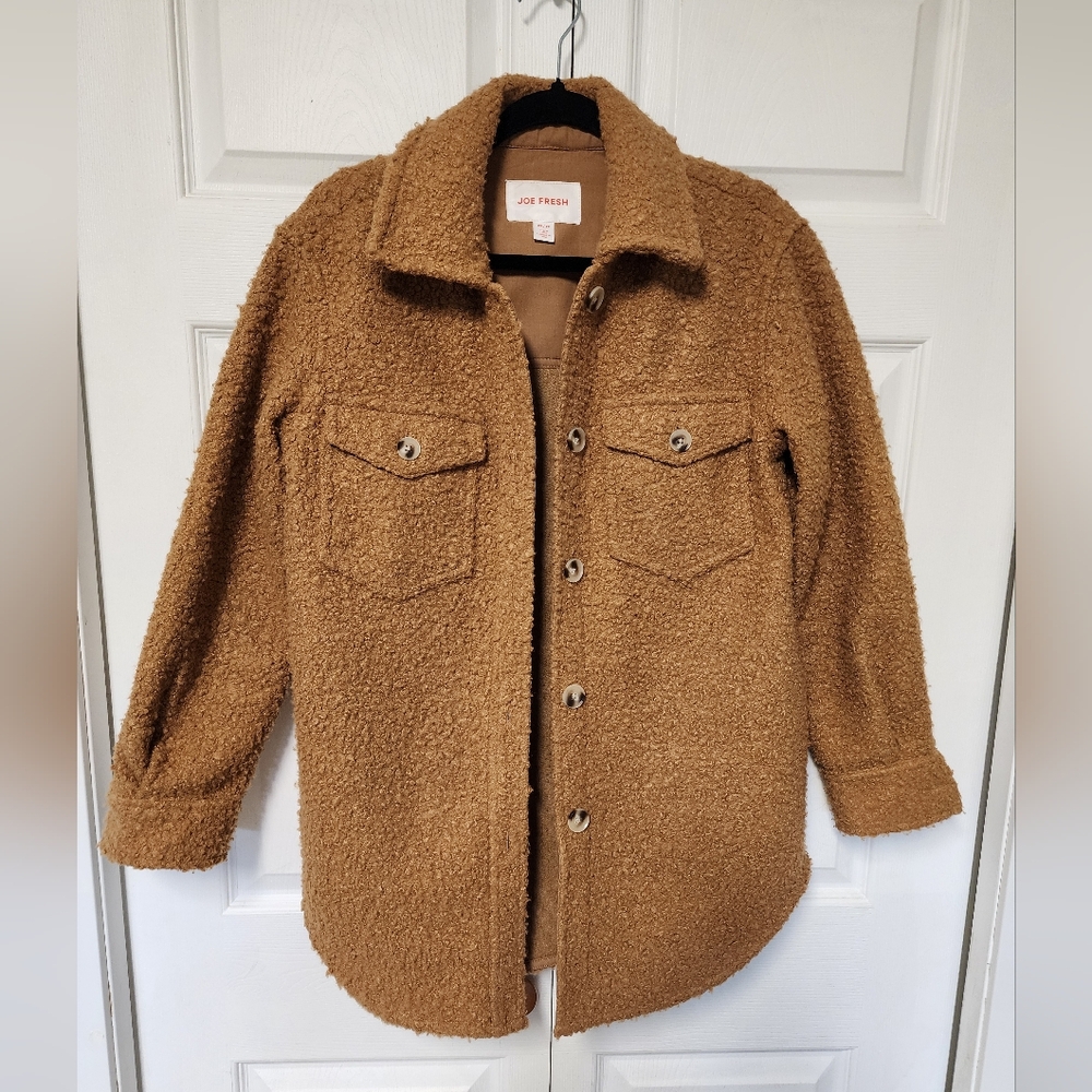 Joe Fresh Teddy Shacket size xs/sm